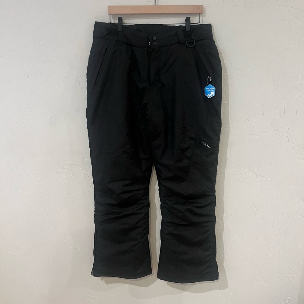 Black Joggers with Relaxed Fit and Knee Panels